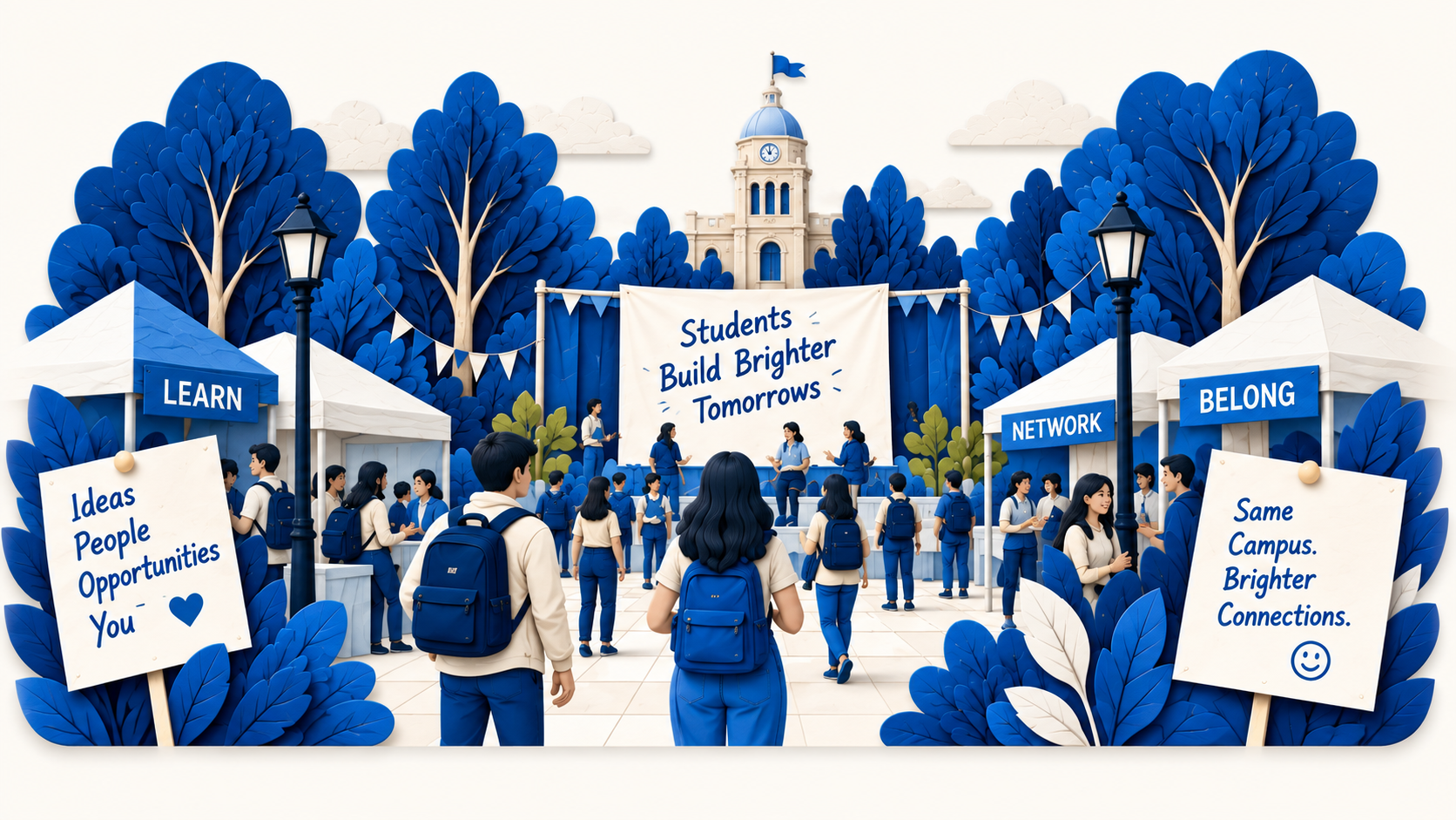 Students attending a PeerNest campus event