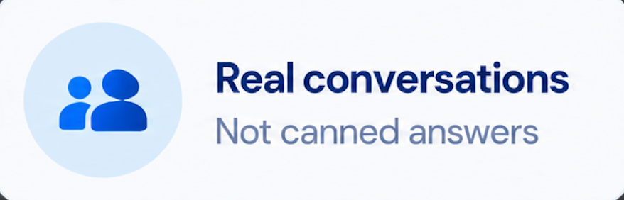Real conversations